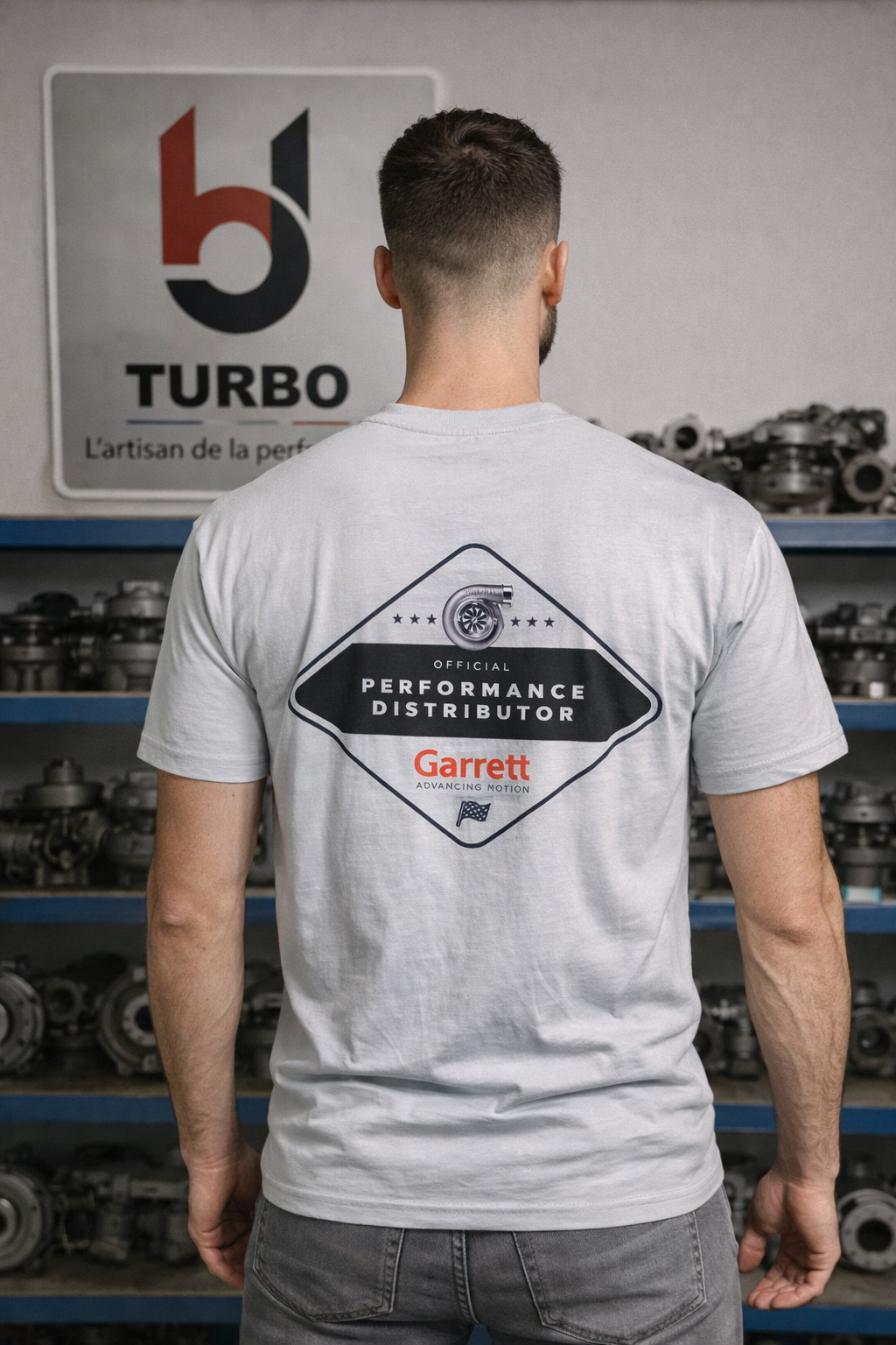 T-shirt BJ Turbo - Gris
